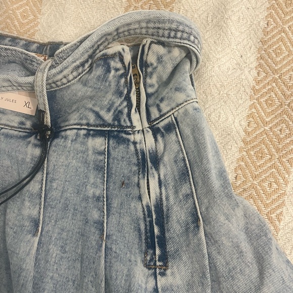 Sincerely Jules Light Blue Pleated Mini Skirt - Picture 5 of 5